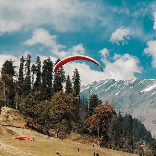 Manali paragliding image